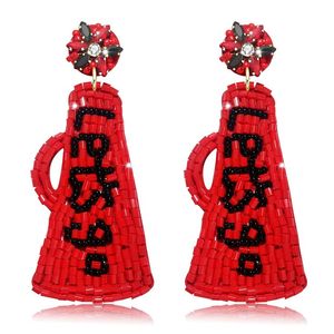 <b>Top</b> Handwork Beaded Embroidery Oklahoma State Cowboys <b>Earrings</b> Stylish Fancy Elegant And Premium Designer Fashionable For Girl - Product Image 5