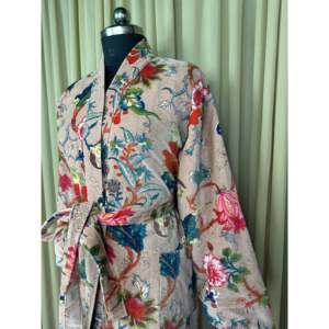 Kimono de Terciopelo Unisex de Lujo, Elegante Bata Reversible con Forro de Seda, Estilo Bohemio, Regalo de Navidad para Otoño e Invierno, Chaqueta, Bata de Casa, ODM - Product Image 6