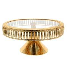 Soporte decorativo para pasteles de latón antiguo con atractivo atemporal, diseñado para elevar su mesa de postres con encanto vintage - Product Image 3