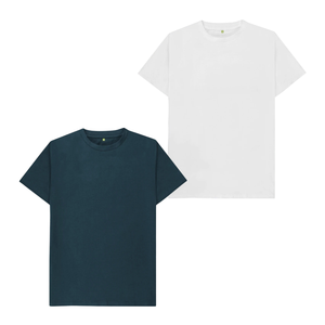 เสื้อยืดสำหรับผู้หญิงเสื้อยืดลายเรียบ100% กระเป๋าผ้าคอตตอนออร์แกนิกพลาสติกสำหรับผู้ชาย - Product Image 1