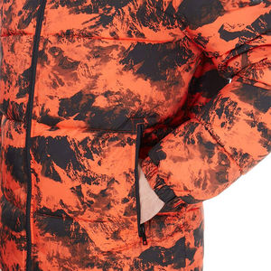 Venta al por mayor personalizado impreso abajo abrigo para hombres Stand Collar invierno prendas de vestir exteriores burbuja chaqueta acolchada para uso al aire libre - Product Image 5