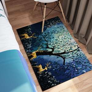Alfombras Golden Deer, Alfombras Forestales, Alfombra Abstracta con Diseño de Árbol, Alfombras de Animales, Alfombra de Lujo, Alfombra Suave con Pelo - Product Image 5
