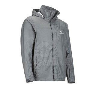 <b>Men's</b> Winter Hooded Front Logo Waterproof Windbreaker <b>Jacket</b> OEM Service Customizable High Quality 100% Polyester - Product Image 3