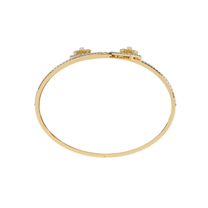 Fabulous 18K <b>Gold</b> Lab Grown Diamond Bracelet & <b>Bangle</b> Luxurious Jewelry - Product Image 4