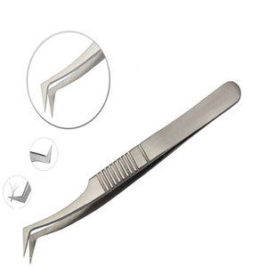 Pinzas para Pestañas Reutilizables de Acero Inoxidable de Alta Calidad Profesional, Instrumento de Belleza Quirúrgico LENDIZER en Venta - Product Image 1