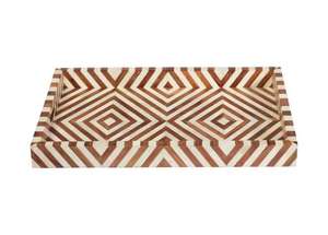 Plateau de service en incrustation d'os écologique fait à la main avec poignée Design personnalisé pour les cadeaux décoratifs pour la maison Nouvelle arrivée - Product Image 6