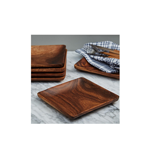 Assiettes en bois à faible MOQ pour la maison, la cuisine, le restaurant, le service de fruits, nouvelle assiette en bois d'acacia - Product Image 5