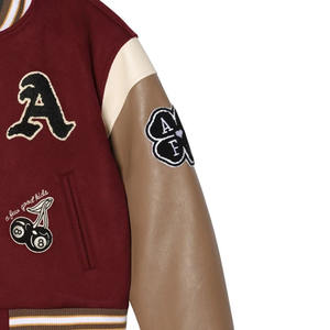 Transpirable Cómodo Uso al aire libre Hombres y mujeres Varsity Jacket Ropa de moda más vendida Chaquetas universitarias genuinas - Product Image 2