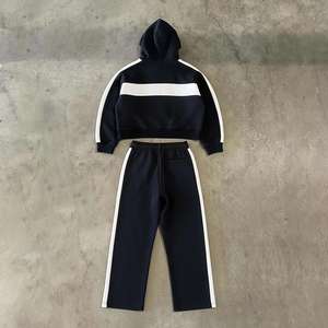 Survêtements techniques en molleton pour hommes, coupe ample, respirants, de haute qualité, avec logo personnalisé, meilleur design, vente en gros OEM - Product Image 2