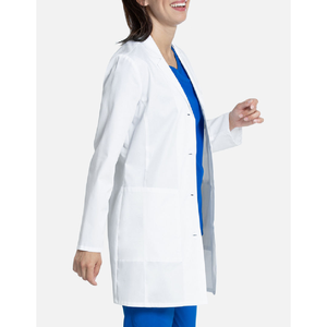 Bata de Laboratorio Médica Profesional para Hospital, Transpirable, Ligera, Ropa de Trabajo Médica Blanca, Alto Rendimiento, Unisex - Product Image 4