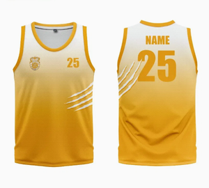 Ensemble de maillots de basket-ball sublimés sur mesure de haute qualité gilet d'équipe en polyester imprimé personnalisé en gros singulet de basket-ball - Product Image 4