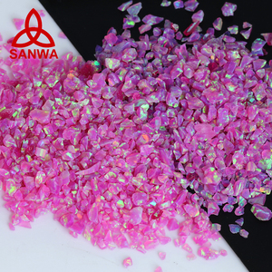 Distributeur autorisé japonais Kyocera opale OP22 Rose coloré écrasé puces mixtes opale pour résine époxy bijoux de mode - Product Image 3