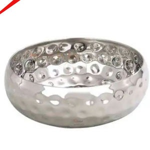 Nouvel arrivage de bol de service en métal et en acier inoxydable pour restaurant et bar d'hôtel - Product Image 4