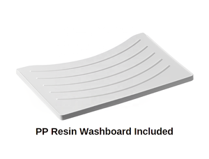 Lavadero de Tablero Aglomerado Blanco Impermeable de Marca Italiana Famosa, Material de PP Tipo Mármol Rentable para Uso en Baños ¡En Oferta! - Product Image 5