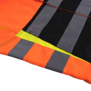 Custom 100% Polyester Hi-Vis <b>Men's</b> Reflective Safety <b>Vest</b> Multi-Pockets Breathable Workwear for Construction Fluorescent - Product Image 6
