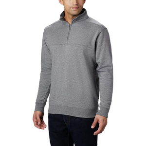 OEM personalizado Unisex media cremallera sudaderas Color gris impreso Fitness correr Yoga entrenamiento ropa ligera para hombres de invierno - Product Image 1