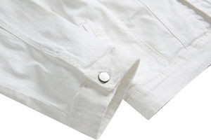 High Selling Friendly Budget Solid Color Jeans Jacket For Men Winter Season Factory Made Denim Men's Jackets - Product Image 6