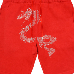 Fabricant de logo en strass personnalisé Streetwear Short de jogging vintage surdimensionné avec pierre dégradée et lavage à l'acide à séchage rapide pour hommes - Product Image 6