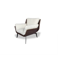 Dossier Pieds en acier enduit de poudre Fauteuil de salon une place Meilleur prix Fauteuil de loft OEM en contreplaqué au design moderne