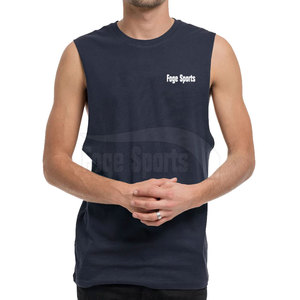 Pakistan Top Selling <b>Men</b> <b>Singlets</b> High Quality 100% Cotton Knitted Breathable Casual Customized Printing Gym Wear - Product Image 1