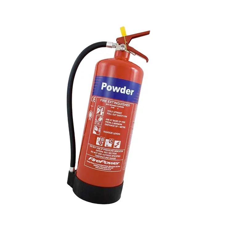 6kg Fire Extinguisher DCP Fire Extinguisher Pressure Gauge 24psi