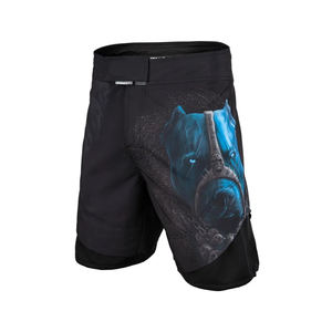 กางเกงขาสั้น MMA สำหรับผู้ชายกางเกงกีฬาขาสั้น MMA สำหรับผู้ชายกางเกงขาสั้นผ้าโพลีเอสเตอร์แบบหลวมพอดีตัววัสดุแข็งแรง - Product Image 1