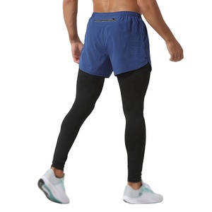 Custom Made Breathable Eco-Friendly <b>Men</b> Leggings <b>Shorts</b> Quick Dry Sustainable Street Wear Casual Sports Solid OEM Service - Product Image 4