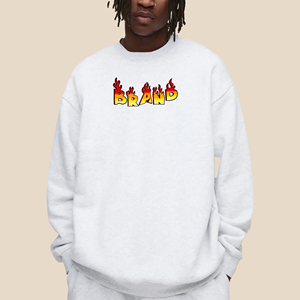 High quality 100% cotton mens hoodie & sweatshirt Oversized Crewneck comfortable Plain custom DTF <b>Printed</b> logo Men sweatshirts - Product Image 6