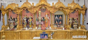 Hermoso Templo de madera hecho a mano para el hogar, fabricante especial de madera de teca Mandir, compre hermoso Mandapam indio para Hom personalizado - Product Image 3