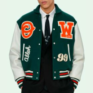 OEM 100% Wool Embroidery <b>Basketball</b> Varsity Jacket <b>Leather</b> Sleeves Letterman Custom <b>Leather</b> Varsity Jacket for Men - Product Image 5