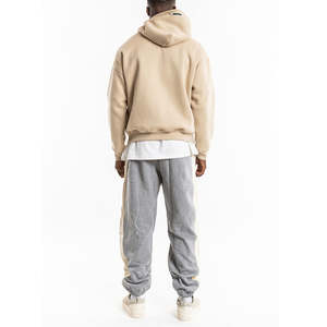 Sweat-shirts à capuche pour hommes, coupe ample, grammage lourd 300-500 g/m², épaules tombantes, unis, vierges pour impression personnalisée - Product Image 2