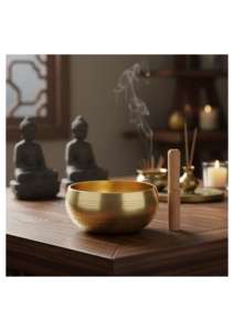 ชามร้องเพลงทิเบตทำมือ งานฝีมือประณีต สำหรับการทำสมาธิ โยคะ บำบัดด้วยเสียง เป็นมิตรกับสิ่งแวดล้อม ผลิตจากสแตนเลส ผิวเรียบ  จากโรงงานโดยตรง - Product Image 4