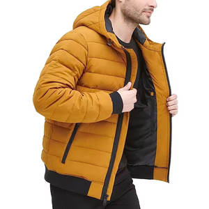 Chaqueta de Plumón Personalizada con Servicio OEM, Cortavientos, con Cremallera, para Hombre, Corte Regular, Gruesa, Suave, de Alta Calidad, Transpirable, Nueva Llegada - Product Image 4