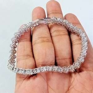 สร้อยข้อมือเพชรปลูกในห้องปฏิบัติการเงินแท้ 925 - Product Image 1