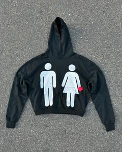 Personnalisé Gaufré Streetwear Hoodies Zip up Cropped Hoodie Baggy Dtg Imprimer Partout Imprimer Hoodies Hommes Lourds de Haute Qualité - Product Image 4