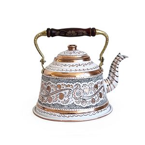 Shark Anatolia Erzincan Handcrafted Copper Middle Eastern Style 10-Person 1000ml Eco-Friendly Coffee & <b>Tea</b> Set - Product Image 6