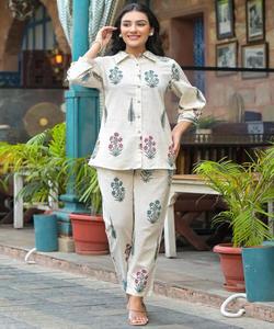 Diseño Casual largo blanco estilo 2 piezas 3 piezas ropa vestido modesto ropa larga elegante - Product Image 6