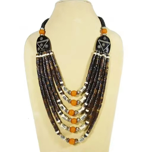 ชุดต่างหูลูกปัดเมล็ดข้าวหลากสีเครื่องประดับชายหาดสำหรับผู้หญิงสไตล์ใหม่โบฮีเมียนทำมือหรูหราสีรุ้ง - Product Image 1