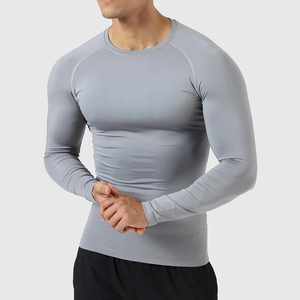 Vente en gros de chemises de compression à manches longues chemises de gymnastique à compression de qualité supérieure pour hommes vêtements de course fabriqués au Pakistan - Product Image 6
