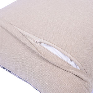 Housse de coussin imprimée en zig-zag Petra, 100% coton, style vintage, écologique, pour la maison et l'hôtel, utilisable recto-verso - Product Image 3