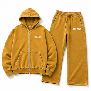 Sudadera con capucha y cremallera completa extragrande para hombre, 100% algodón, peso pesado, lavado ácido, con pedrería, estilo casual urbano, OEM ODM - Product Image 3