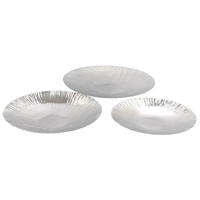 Plato de acero inoxidable de alta tendencia, plato de fácil limpieza de grado alimenticio, servicio de comedor, hogar, restaurante, Hotel, fiesta, utensilios de cocina, vajilla