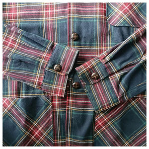 Chemises en flanelle à carreaux vintage 100 % coton teint en fil, grammage lourd, décontractées, à manches longues, boutonnées sur le devant, écologiques, vente en gros - Product Image 3