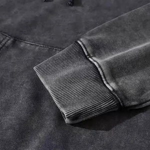 2025 entièrement Premium personnalisé en gros fabricant Vintage DTF imprimé hommes lavage à l'acide à capuche hommes et sweat - Product Image 4