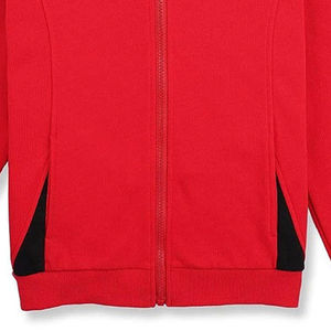 Sweats à capuche à fermeture éclair personnalisés pour hommes couleur unie couleur unie vêtements de course décontractés à motif régulier fabrication de vêtements lourds - Product Image 2