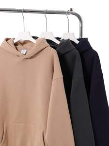 Sweats à capuche doublés en molleton de coton 350 g/m² de haute qualité, sans ficelle, fournis par le fabricant - Product Image 5