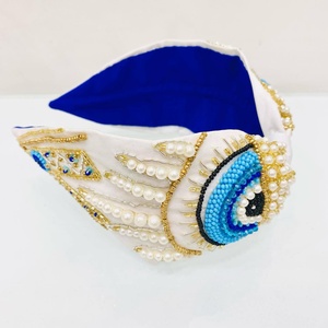 Diadema de cuentas hecha a mano de primera calidad con elegantes cuentas coloridas para mujeres y niñas, accesorios para el cabello a la moda, ligeros y cómodos - Product Image 1