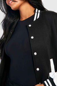 Prix de gros 2025 veste pour femme personnalisée brodée Baseball Bomber Jacket New Look Loose Fit Wholesale - Product Image 5