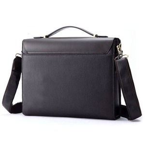 Sac à main pour homme, sacoche d'affaires, sac à bandoulière tendance, sac messager en cuir, avec pochette assortie, pour ordinateur portable 14 pouces. - Product Image 4
