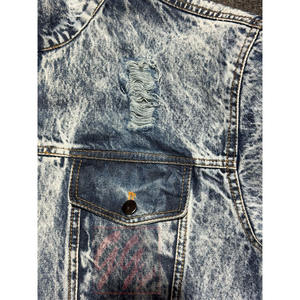 Pantalón de mezclilla Premium para hombre, material grueso, trabajo de alta calidad, lavado a la piedra, pantalón desgastado - Product Image 2